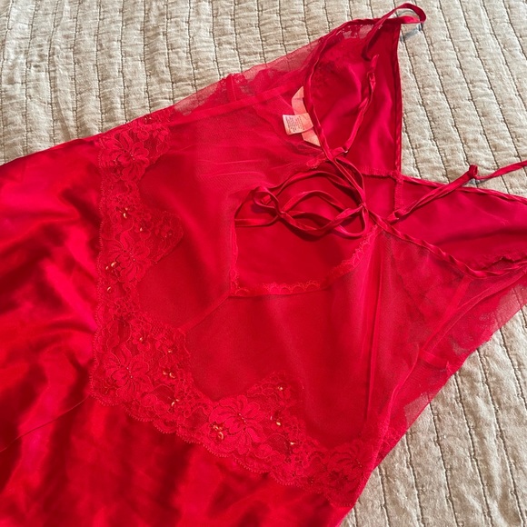 victoria’s secret ♥️ mesh & sequin maxi slip - Picture 4 of 8